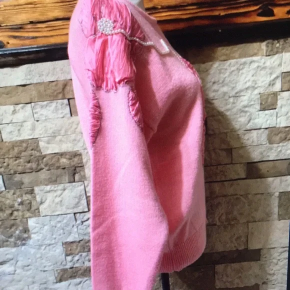 Pink Ruffled Sweater - Picture 3 of 5